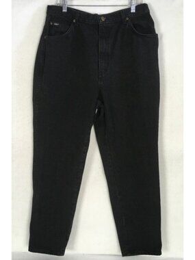Chic Jeans Women Size 22W Black Denim High Rise Straight Leg Pockets